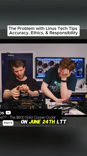 5-The Problem with Linus Tech Tips #hardwaretesting #techbenchmarks #pcperformance #thermaltesting #pcenthusiast