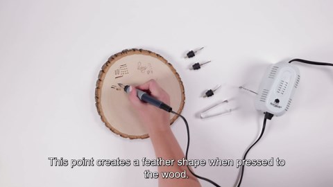 Walnut Hollow Creative Woodburner Wire Tip Tool Wood Burning Tool with Adjustable Temperature, 4 Points (Tips), Wood Burning Kit