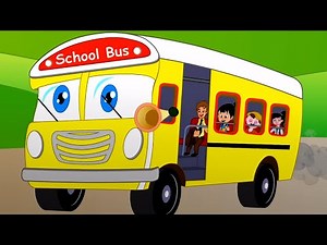 Wheels On The Bus, Vehicles Rhymes and Cartoon Videos for Kids