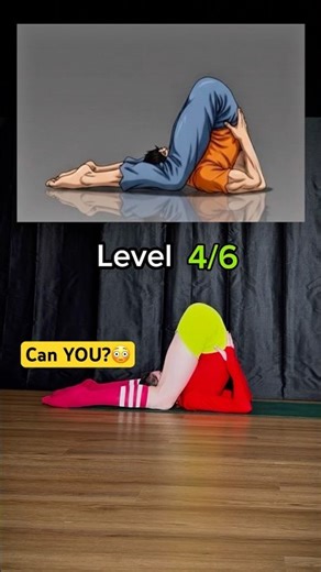 This Challenge Gets Insane (6 Levels) 😱 #flexibility #yogachallenge #stretching #shorts