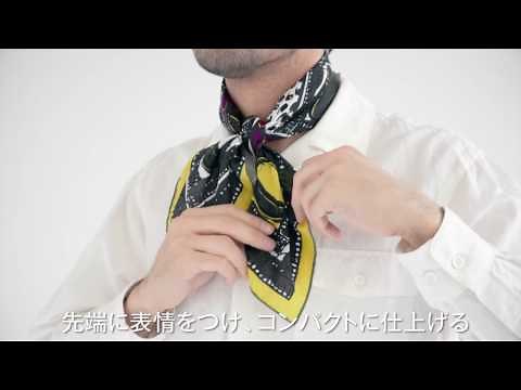 スカーフの巻き方動画 with エルメス カレ65 《ブーブーH》