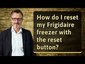 How do I reset my Frigidaire freezer with the reset button?