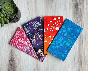 Checkbook Wallet, Checkbook Cover, Batik Fabric Checkbook, Checkbook Register Holder, Checkbook Cover for Women, Holder for Duplicate Checks - Etsy