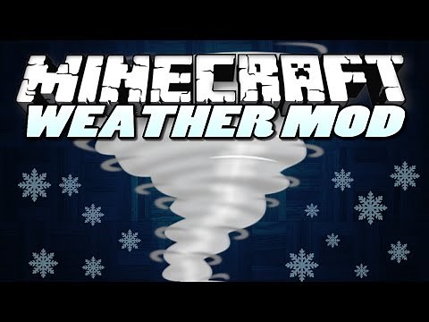 Minecraft Mods | EXTREME WEATHER MOD! | (Hail Storm, Tornado, Hurricane) | Mod Showcase