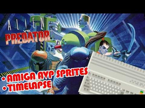 Amiga Alien Vs Predator - Sprite Timelapse (Dev Log Apr '26)