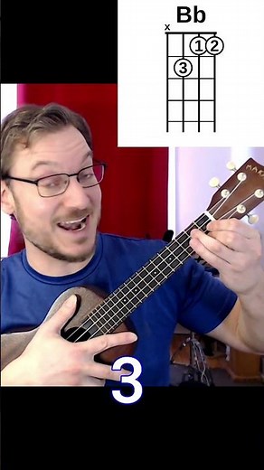 Bb Chord Ukulele (B flat) 6 EASY WAYS!
