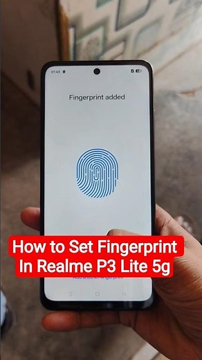 How to Set Fingerprint In Realme P3 Lite 5g, All Realme smartphone fingerprint set settings #shorts