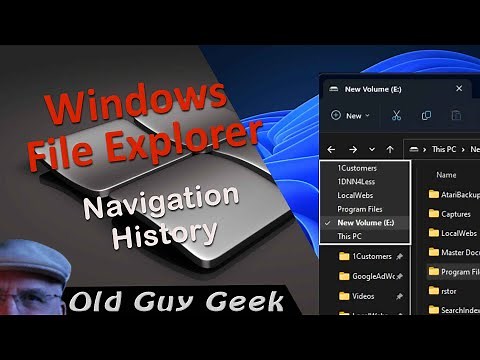 Windows File Explorer - Using Navigation History