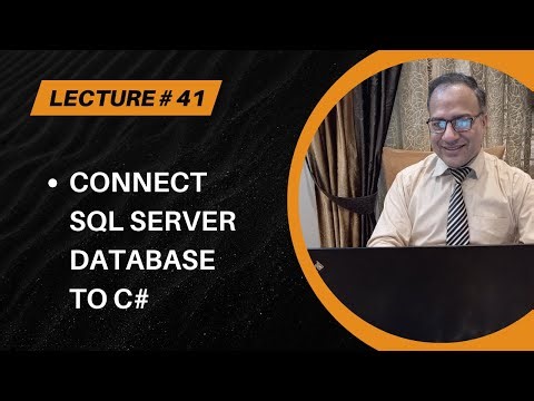 C# Windows Programming [Urdu/Hindi] - Lecture # 41 - Connecting SQL Server in C#