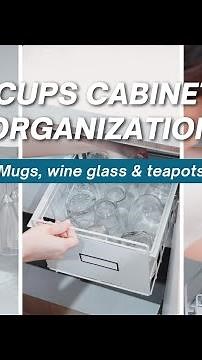Cups & Mugs Cabinet Organization | Organize With Me