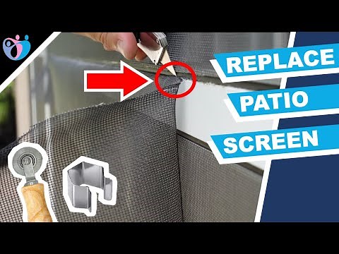 How to replace patio screen