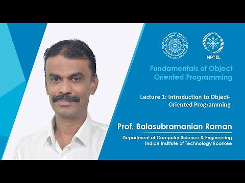 Lecture 1: Introduction to Object-Oriented Programming