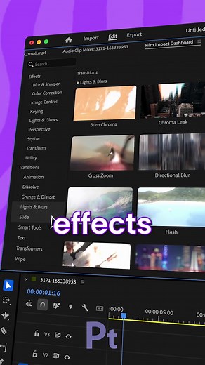 Free Effects and Transitions in Premiere Pro 2026