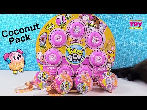 Pikmi Pops Coconut Mega Pack Style Series Toy Unboxing Review | PSToyReviews