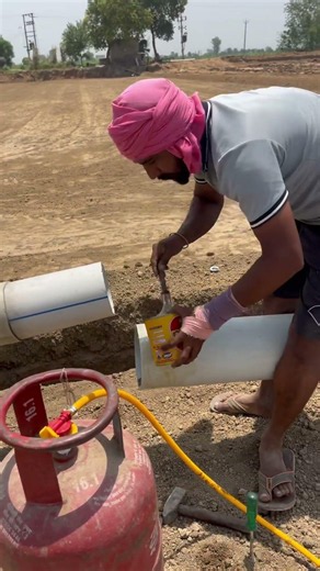 How to joint Hdpe pipe for irrigation system #viralvideo #farming #shortsfeed #irrigation