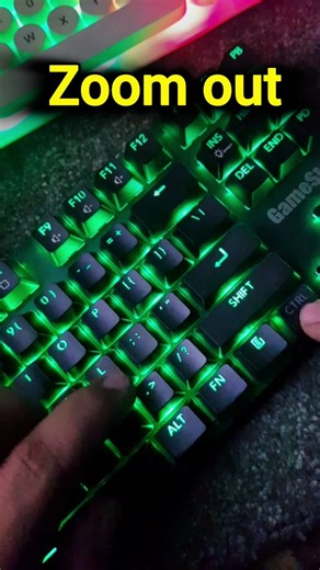 shortcut key for Zoom out