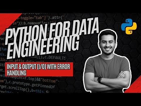 Python Input & Output (I/O) with Error Handling | Data Engineering Basics | SY MOIZ