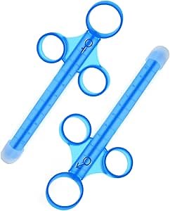 Personal Lubricant Applicator Kit for Couples, Lube Launcher Syringes with Scales Smooth Rounded Tip, 2-Pack