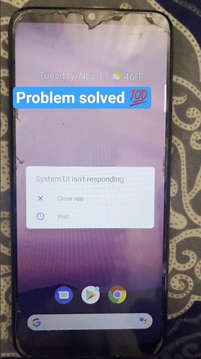 How to fix system ui isn't responding error on android phone