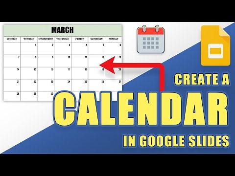 [TUTORIAL] Create a Printable Monthly CALENDAR in Google Slides (Easy!)