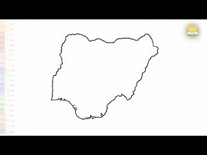Nigeria Map drawing easy | Art tutorial | How to draw Nigeria Map step by step easily | #artjanag