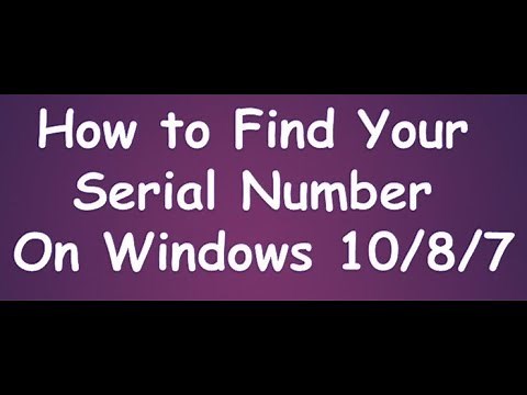 how to find your serial number in windows 10