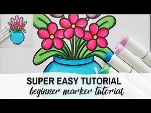 SUPER EASY Marker Tutorial for Beginners | Using Markers in Adult Coloring