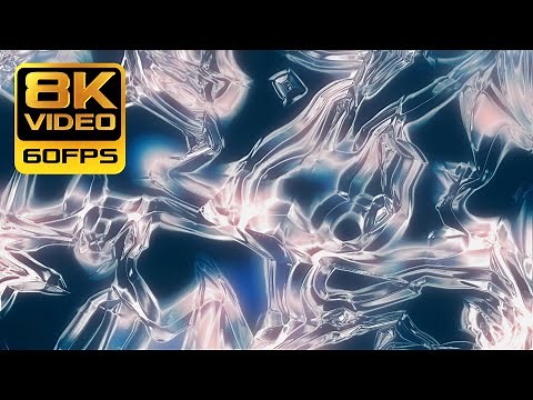 Morphing Ice ~ 8K Relaxing Colorful Wallpaper || 60fps Abstract Motion Background || 4K HD 4320p