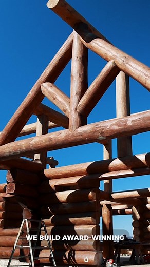 Build your dream with Laverty Log Homes & Timber Frames. Trust innovative design, quality timber, and handcrafted techniques by our artisan builders. #loghomebuilder #logcabin #logcabinhome
