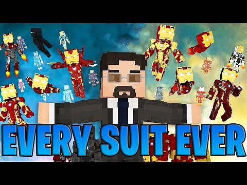 Every IRON MAN Suit in Minecraft! Legends mod minecraft!