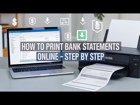 How to Print Bank Statements Online - Step by Step Tutorial 2025