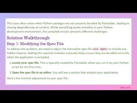 How to Fix the Pyinstaller-compiled Uvicorn Server Startup Issue
