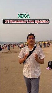 21 December Goa Live | Beach Crowd Reality 😲| Goa Trip | Goa Tour | Vacation | Travel #goa #shorts