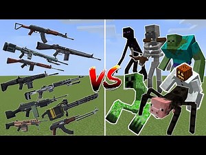 What Minecraft TaCZ Gun can Defeat the Mutant Bosses in a Row?