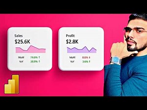 How to Create a KPI Card Visual in Power BI | KPI Dashboard for Projects