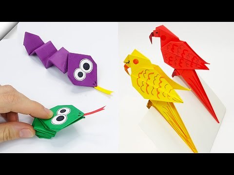 24 easy paper crafts | 24 Moving paper toys