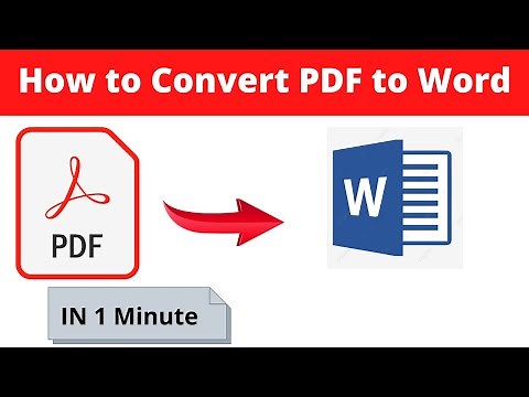 How To Convert PDF To Word | I Love PDF Tutorial 2021 | How to convert PDF to Word without software
