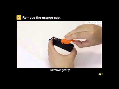 PIXMA MG5722: Installing the ink tanks