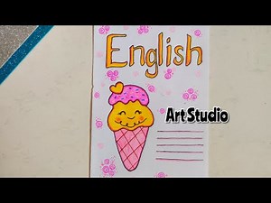 English Project Front Page Design | Project Work Designs | English Front Page/File decoration Ideas