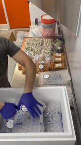 How we ship oversized seafood packages 🦀📦 . . . . . #seafood #ship #fresh #frozen #viral | Cameron's Seafood Online