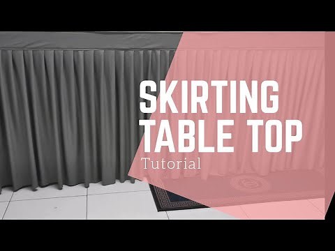 TUTORIAL || Part 1 Cara Jahit Skirting Table Top yang mudah dan cepat sesuai untuk pemula