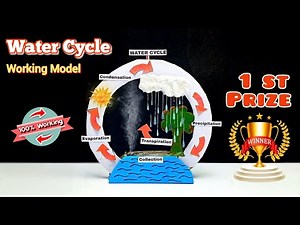 Award-Winning Water Cycle Model 🌦️☀️ | Real Working DIY Science Project