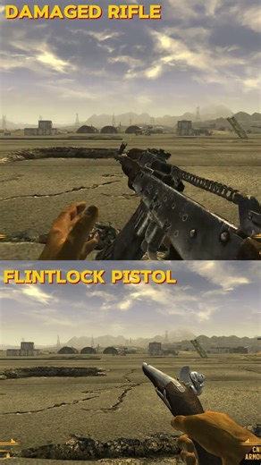 Hit Crappy Weapons Showcase : Damaged Rifle and Flintlock Pistol