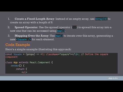 Creating Multiple Elements in React without an Array