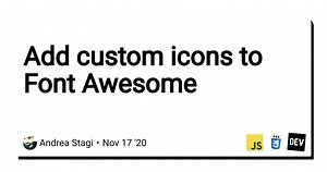 Add custom icons to Font Awesome