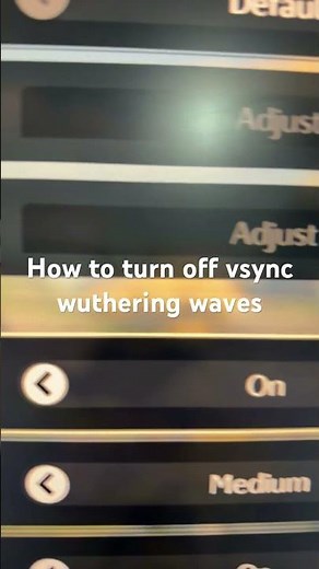 How to turn off vsync wuthering waves