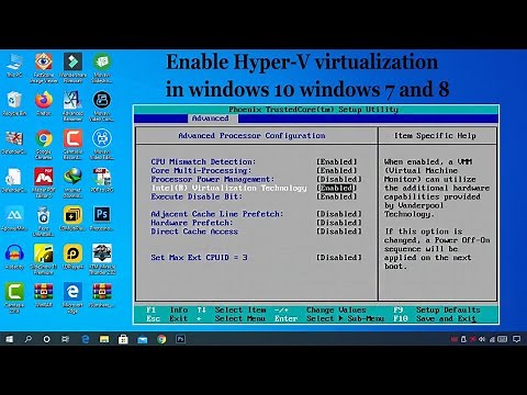 how to enable virtualization in windows 7, 10 || Enable Hyper-V In Bios