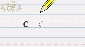 Write the letter C | Alphabet Writing lesson for children | The Singing Walrus on Make a GIF