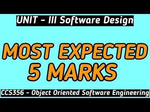 CCS356 Unit 3 Important 5 Marks Questions with Answers | SOFTWARE DESIGN