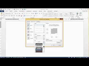 Page Borders in Word 2013